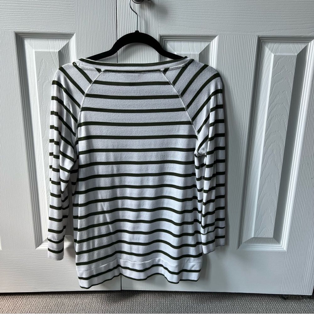 Mix by Hawthorn Stitchfix Arnold Striped Three Quarter Sleeve Knit Top - S - Picture 6 of 7